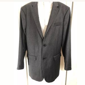BANANA REPUBLIC 2 BTN Blazer 100% Wool Dark Gray.